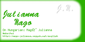 julianna mago business card